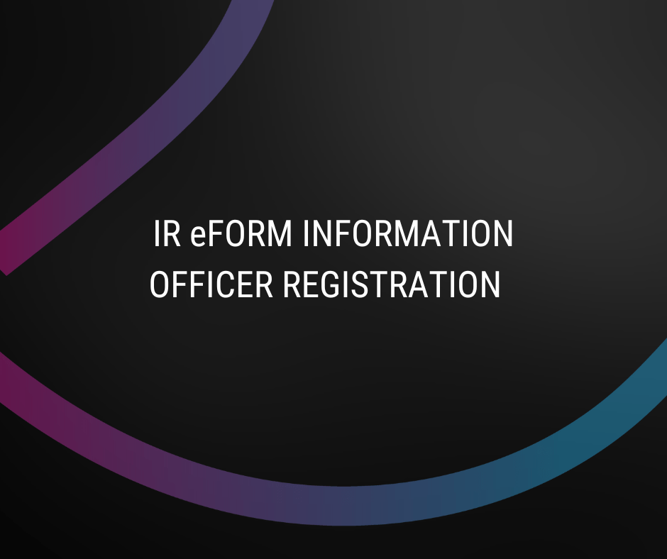 eForm Information Officer Registration